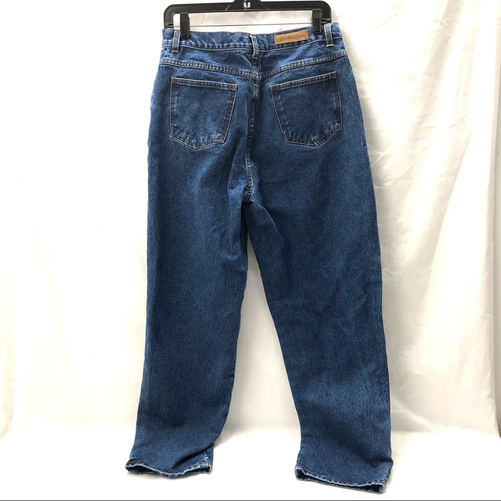 Vintage 90s Jeans Mom Jean Dark Wash Size 12 - Picture 3 of 9